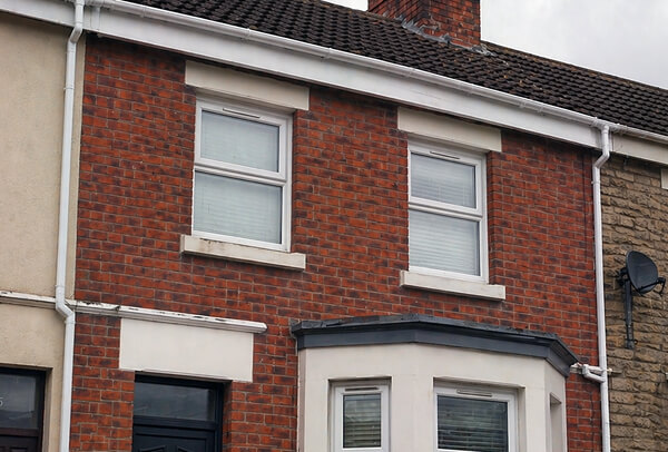 Roofline after repainting in Milton Keynes