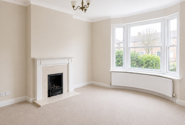 Room in Oxford after interior wall painting with a fresh colour and tidy finish