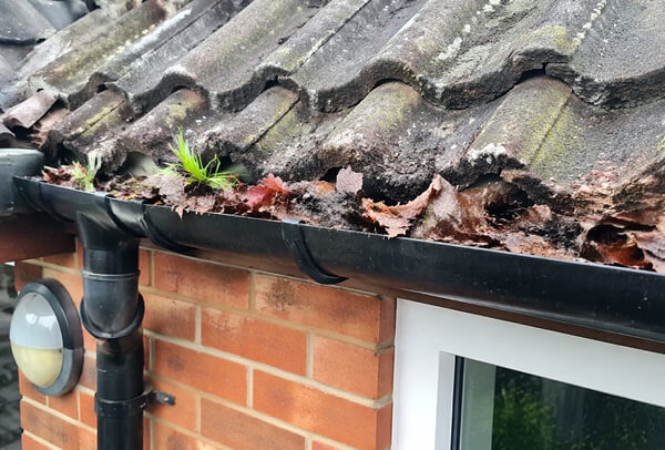Gutters after cleaning in Milton Keynes