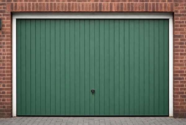After steel garage door painting results in Milton Keynes