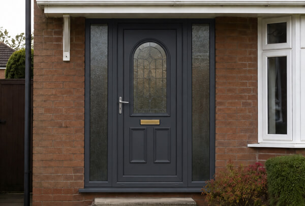 Door after painting, showing a refreshed finish on a prepared surface