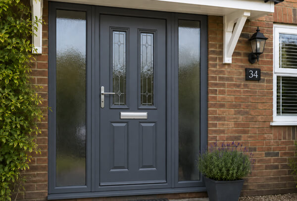 Door after painting, showing a refreshed finish on a prepared surface