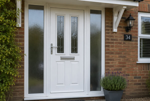 Door before painting, showing a surface that needs the right preparation