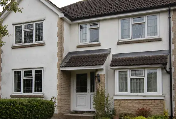 White uPVC window frame in Luton before a colour change with a plain dated appearance