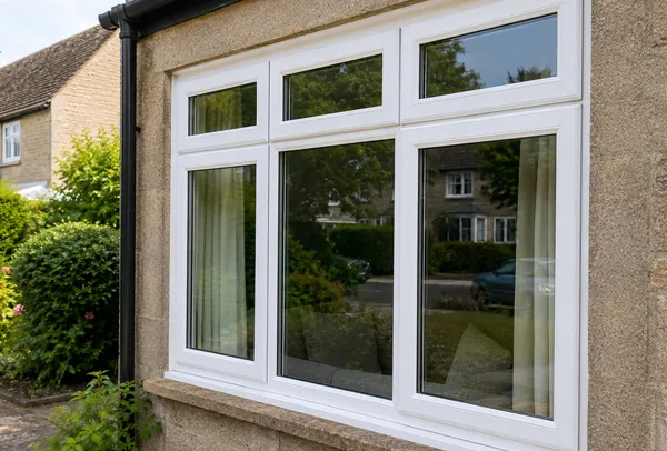 White uPVC window frame before a colour change