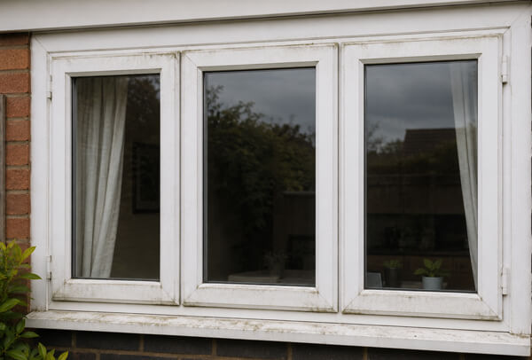 Window frames before exterior colour matching in Aylesbury