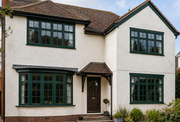 uPVC window frames after a modern colour change in Aylesbury