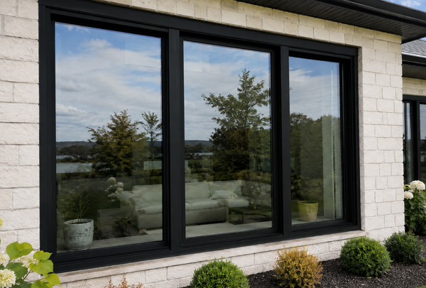 Window frames after a cleaner updated finish in Watford