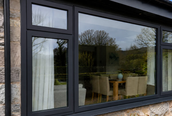 Aluminium and composite frames after colour update in Dunstable