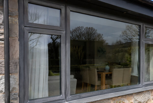 Aluminium and composite frames before colour update in Dunstable
