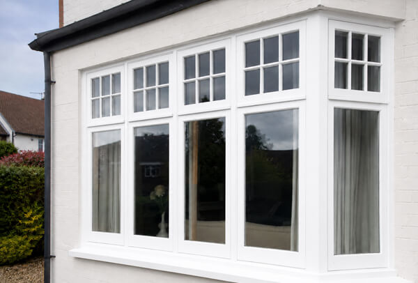 Older timber windows after a fresh painted finish in Dunstable