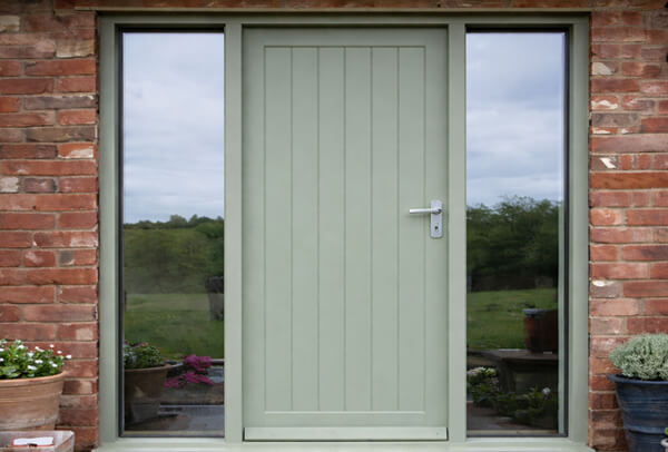 After wooden front door painting results in Milton Keynes