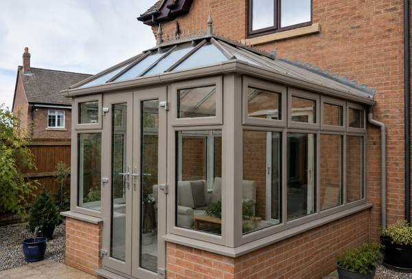 Conservatory after frame painting advice and colour update in Watford