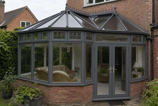 Conservatory frame style after repainting in Watford