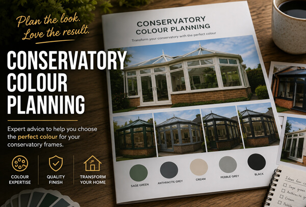 conservatory frame colour planning for a home in Aylesbury