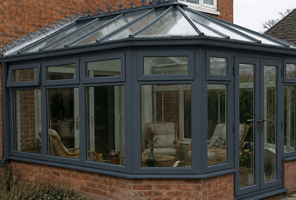 Conservatory looking more connected after frame painting in Watford