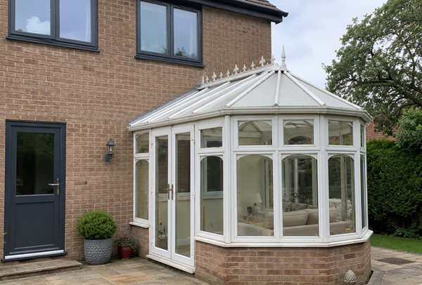 Conservatory frames before matching with doors and windows in Watford