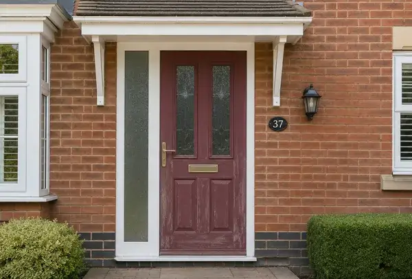 Front door before choosing a colour to suit the property