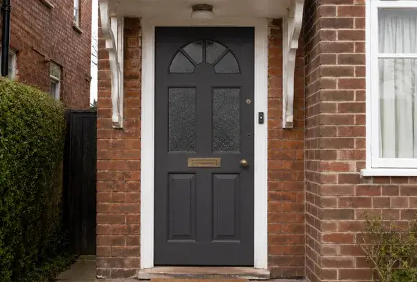 Front door after being professionally repainted