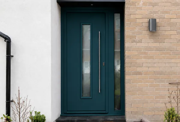 Front door after changing to a colour that suits the property