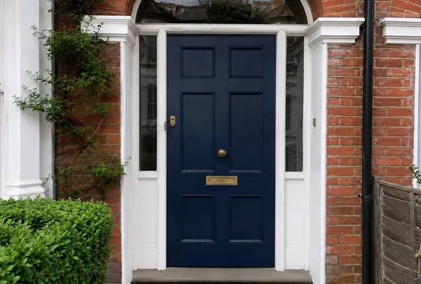 Front door after being repainted in a fresh new colour