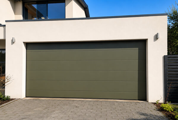Garage door and front door after exterior colour planning in Watford