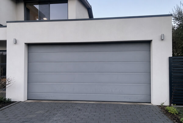 Garage door and front door before exterior colour planning in Watford