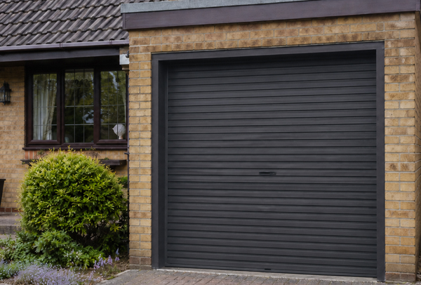 Garage door after matching with exterior colours in Dunstable