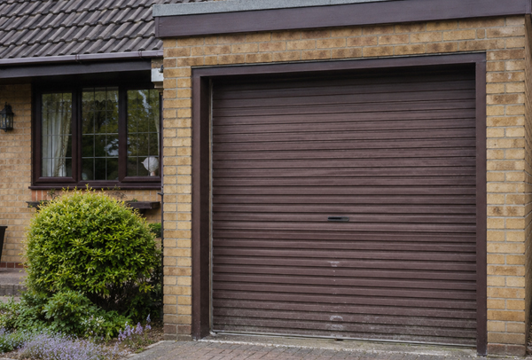 Garage door before matching with exterior colours in Dunstable