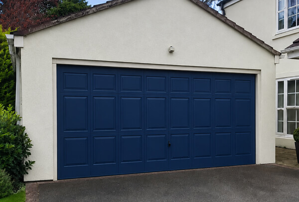 Garage door after painting with a smart modern finish in Aylesbury