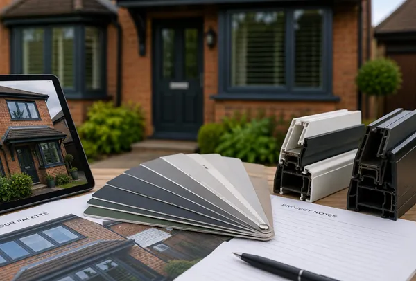 Looking at window frame colours for the outside of a home