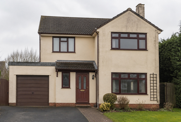 Home in Ampthill before painting and decorating with tired interior and exterior finishes