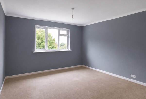 Interior room in Aylesbury after wall painting with a fresh modern colour