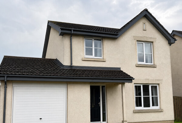 Fascia board after painting in Houghton Regis with a fresh finish