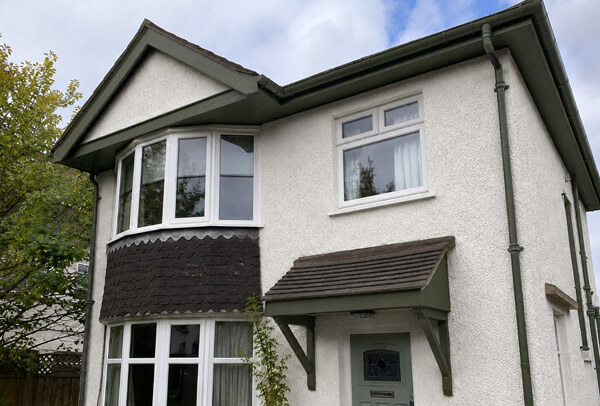 Roofline after colour change in Aylesbury with a balanced exterior finish