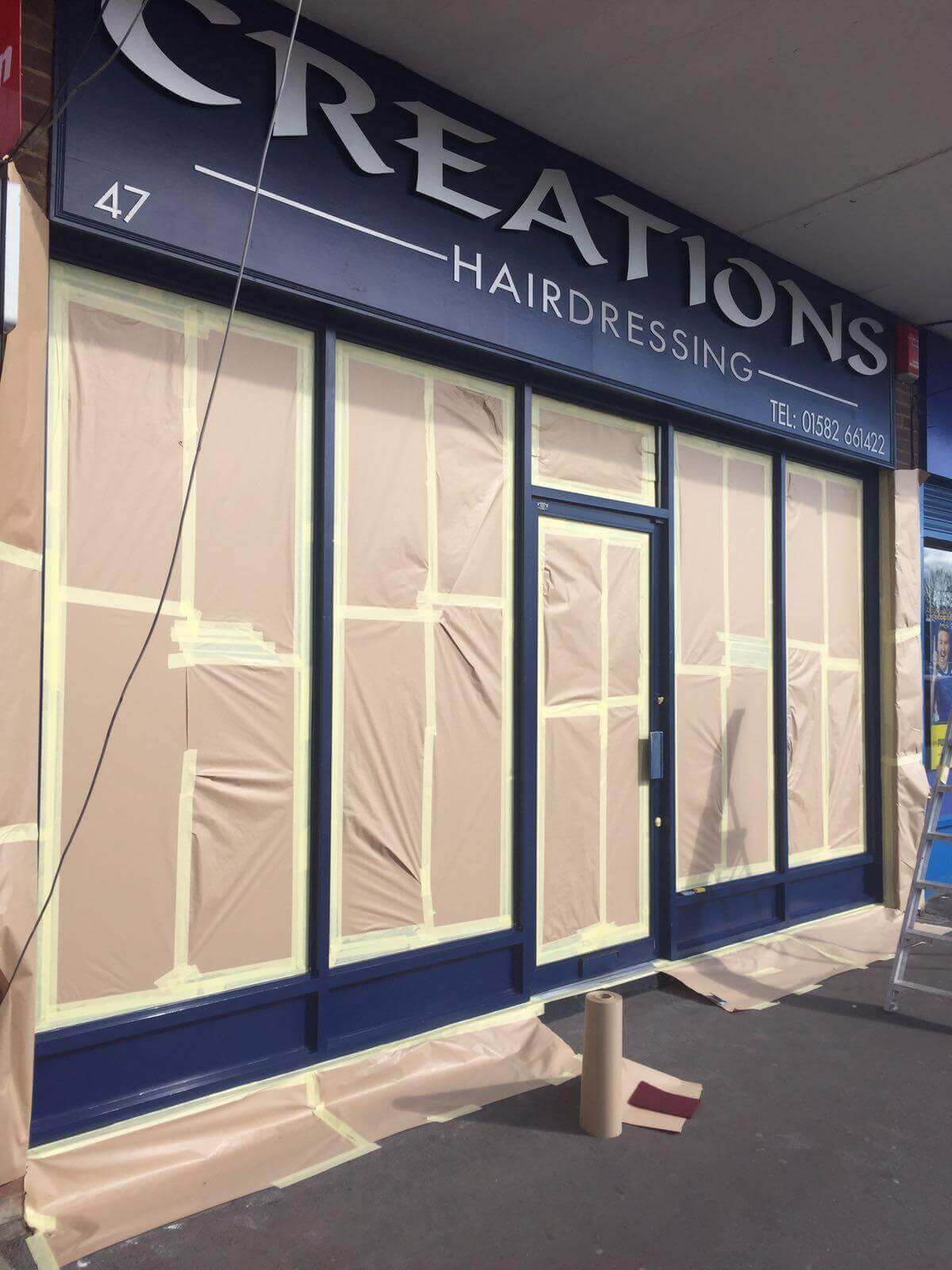 Shop Front & Doors Re-Coating Dunstable, Bedfordshire